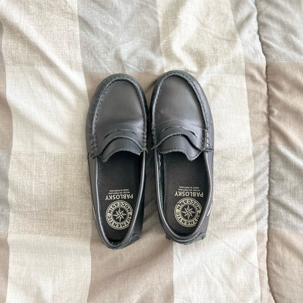Black Moccasin Shoes for the Baby Boss